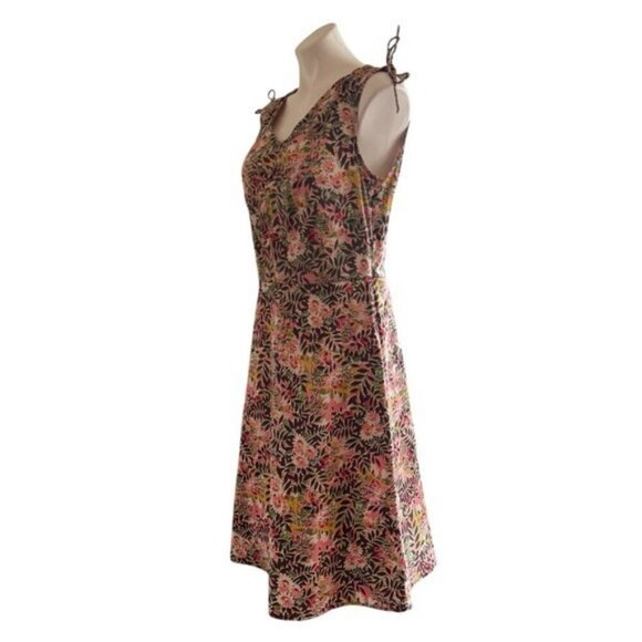 APRIL CORNELL Sleeveless V-Neck Floral Dress Size M - Picture 2 of 7